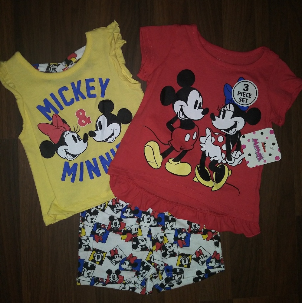 3 pc minnie mouse 2t
